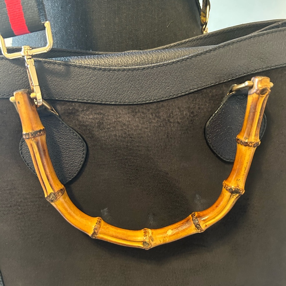 Black Gucci Diana with bamboo handles and unbranded crossbody - Picture 4 of 14